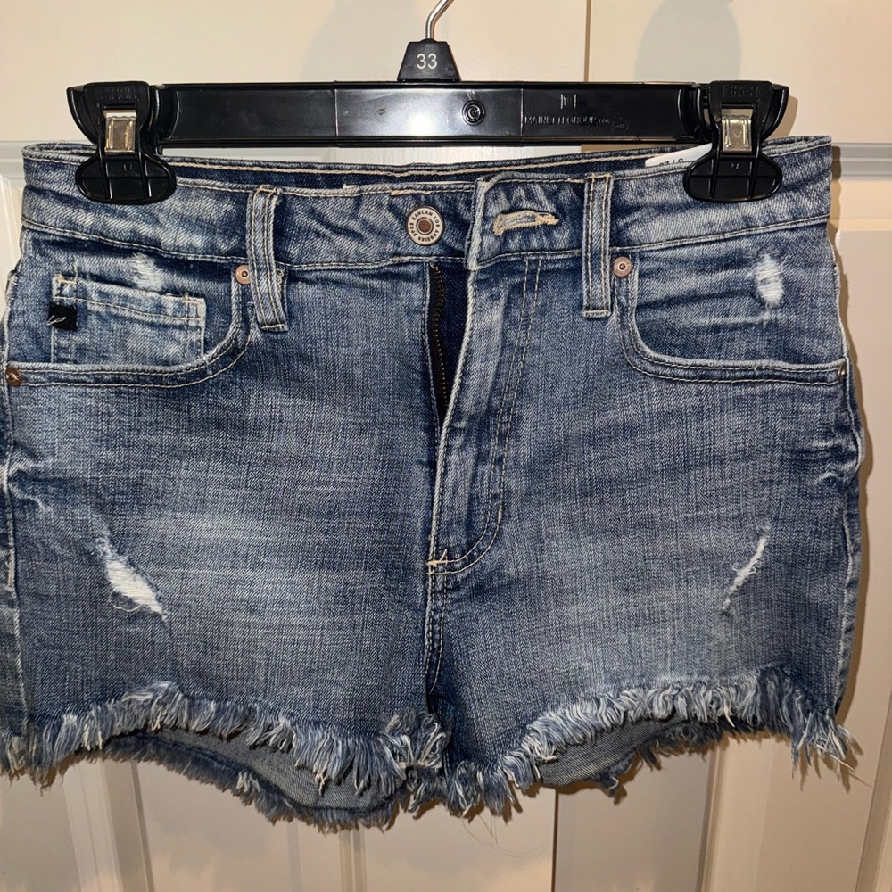 KanCan Blue Jean Shorts Distressed Cut-Off Style